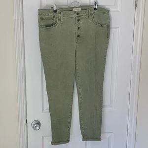Madewell Skinny Crop Ankle Jeans Size 34T EUC